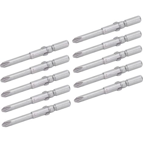 10 embouts de tournevis cruciformes de 4 mm en acier allié S2, magnétiques, pour tournevis électriques à main (1/5)