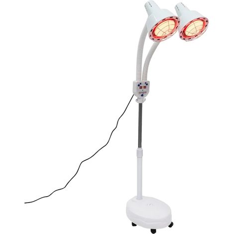 Lampe à chaleur infrarouge à double tête, hauteur réglable, commodité de télécommande (1/5)