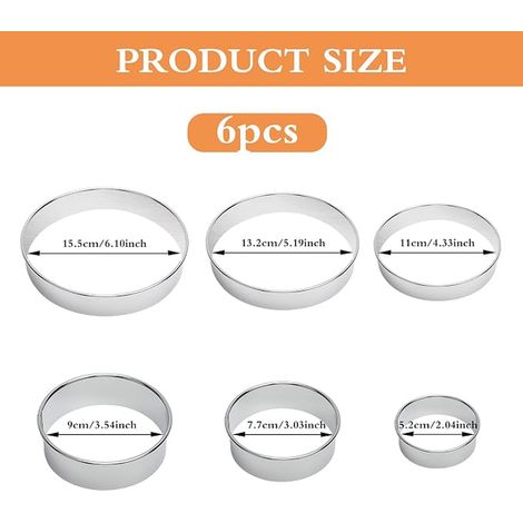 Flower Biscuit Cookie Cutter Set Mini Moulds for Biscuits Fondant Polymer Clay Baking DIY 3.5-4.8cm (1/3)