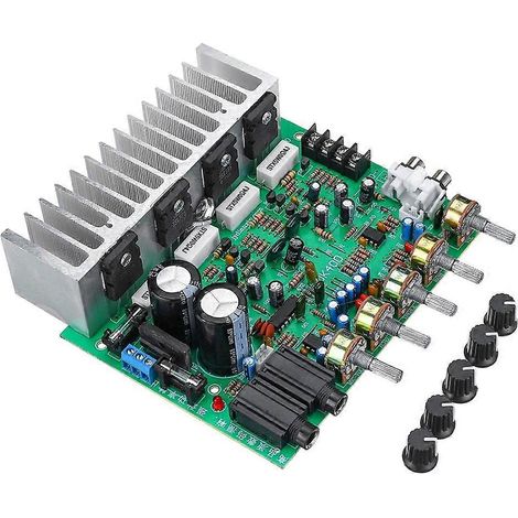 Amplificateur audio de réverbération 250 W avec potentiomètres, 2 canaux, haute puissance, Hi-Fi PT2399, carte de réverbération pour microphone karaoké (1/5)