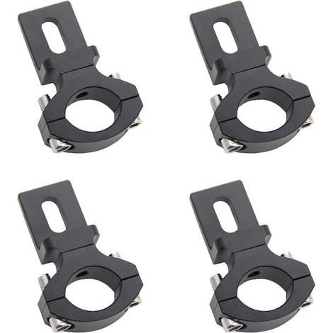 4 supports de phare universels pour guidon de moto 22-25 mm (7/8 pouce), fixation pour tube de projecteur, pour style café racer et chopper, TG81 (1/5)