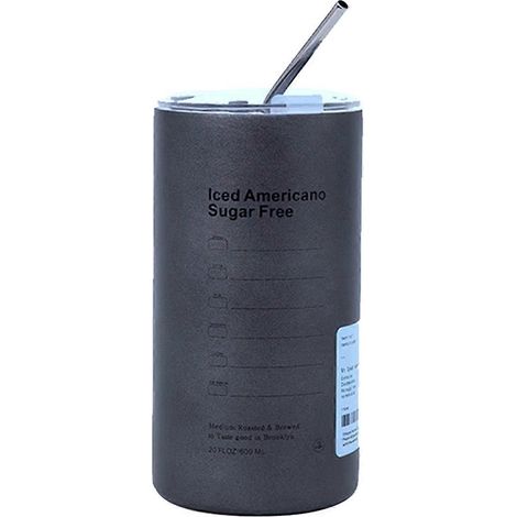 Tasse à café en acier inoxydable argentée (1/5)
