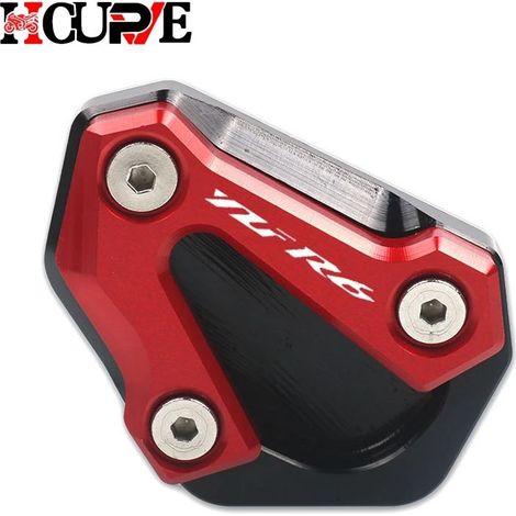 (Rouge) Béquille latérale CNC pour moto, extension de béquille compatible avec YAMAHA YZF-R6 YZFR6 YZF R6 2006-2016 maxpower (1/4)