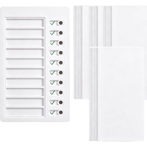 Memo-Kunststofftafel,Notizbrett für tägliche, mit Blank Papier für Aufgabe (1/2)