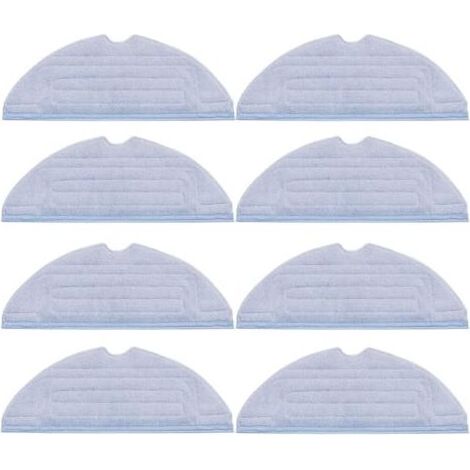 Lot de 8 chiffons de nettoyage de rechange pour accessoires Roborock S7, T7S, T7S Pulse et G10, en microfibre douce, lavables et réutilisables. (1/5)