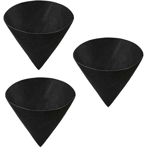 Filiyano-Lot de 3 housses en feutre noir pour jardin, inserts coniques de 12/14/16 pouces pour pots suspendus (1/5)