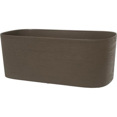 Bewässerungstöpfe mit Wasserreserve - GARDEN ID Respect - Taupe 50 x 17 cm - 100% Haushaltsabfälle - 100% recycelbar - Strukturierte Oberfläche.
