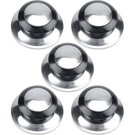 5 poignées de couvercle de casserole en acier inoxydable - Accessoires de rechange pour la cuisine (1/5)