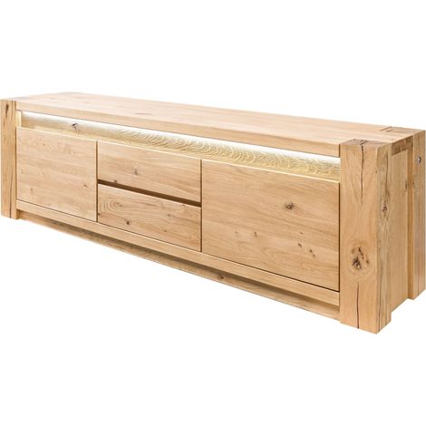 Mobile TV Rovere beige oliato 173x40x53 (BxTxH) montato KENT 210 (1/4)