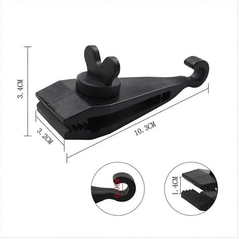 Pinces de fixation pour auvent, clips de bâche, fixations de tente à verrouillage, vert armée (1/5)