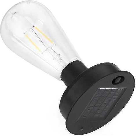 [LCS] Ampoule solaire LED à filament de tungstène 2800K, veilleuse de jardin 7 cm/8,5 cm, éclairage de clôture pour lampe décorative extérieure-AquaForge