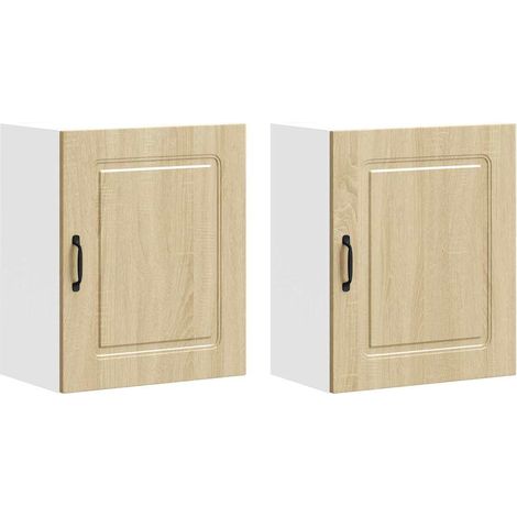 Maison Exclusive - Pensili da cucina 2 pz Kalmar in Legno Multistrato Rovere Sonoma