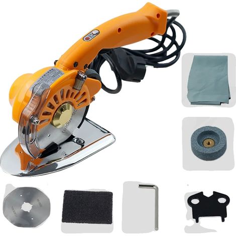 Machine de découpe électrique, design portable, contrôle de vitesse variable, Orange/Noir, UE (1/2)