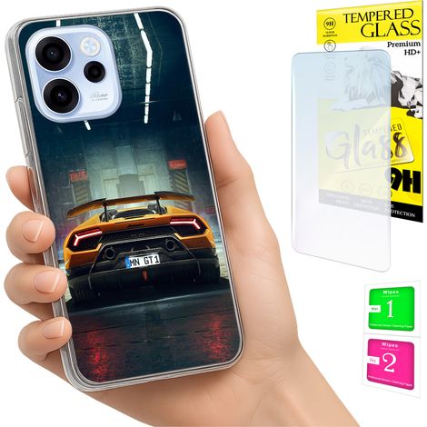 Custodia per Oppo Reno 15F / 15F FS Photo cover Cover posteriore + vetro 9H (1/5)