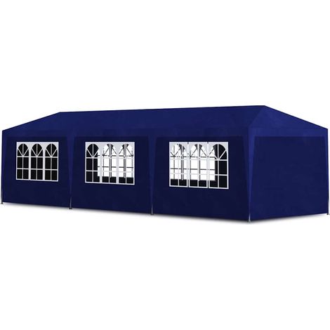 Partyzelt 3x9 m Blau vidaXL (1/5)