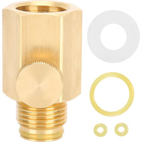 Adaptateur de bouteille de gaz avec valve femelle TR21-4 vers mâle G1/2 pour Soda Stream, robinet à filetage, pièce de rechange. (1/5)