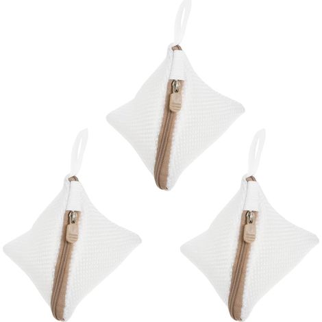 CCYKXA3 pièces mini à linge, filet à linge en polyester maillé pour machine à laver avec fermeture éclair, sacs de rangement pour chaussettes et sous-vêteme (1/5)