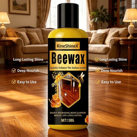 KineShineX Natürliche Bienenwachs-Holzreparaturpaste eignet sich für Massivholzmöbel, Fußböden, Türen und Fenster. (1/4)