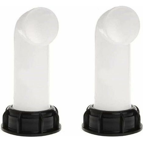 2 pièces Adaptateur de réservoir d'eau, vanne de vidange IBC, raccord fileté 60 mm, pour réservoirs IBC, irrigation agricole et systèmes de drainage (1/4)