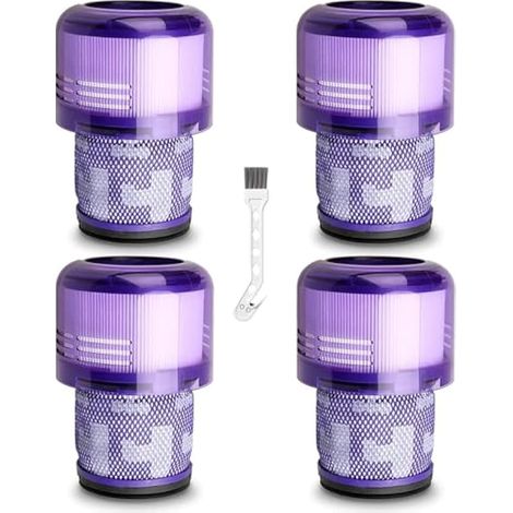 V11 Filtres HEPA pour Dyson Aspirateur – Lot de 4 Filtres de Rechange Lavables + 1 Brosse de Nettoyage, pour Dyson V11 Animal Absolute Torque Drive SV14, Remplacement 970013-02 (1/4)