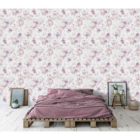 Wallarena Vliestapete Blumen Rosen Romantik Natur für Wohnzimmer und Schlafzimmer, 10 m x 50 cm – inkl. Kleister & Anleitung (1/5)