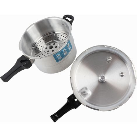 Autocuiseur 5L en alliage d'aluminium antidéflagrant marmite de cuisson rapide avec grille à vapeur pour cuisinière à gaz électrique en céramique et à induction (1/5)