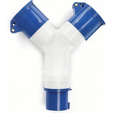 Câble de raccordement pour caravane 16A Splitter 2 voies Raccord électrique 16A Splitter Tentes 16A Adaptateur de raccordement, Câble de raccordement électrique pour caravane de camping Convertisseur (1/5)