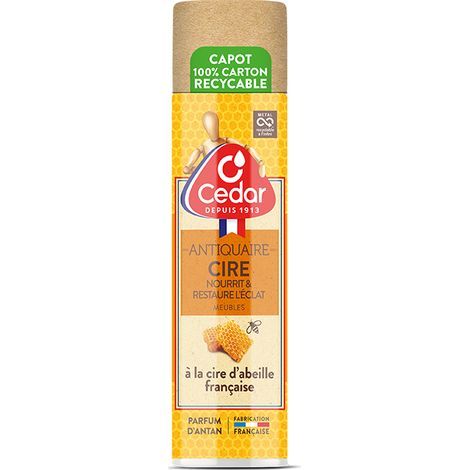 Cera de abeja nutritiva anticuaria para muebles y suelos de parquet en aerosol 300ml - O Cedar