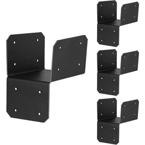 Bardusch-4 équerres pour pergola, fixation de charpente de toit haute résistance, usage granges et abris voiture (1/5)