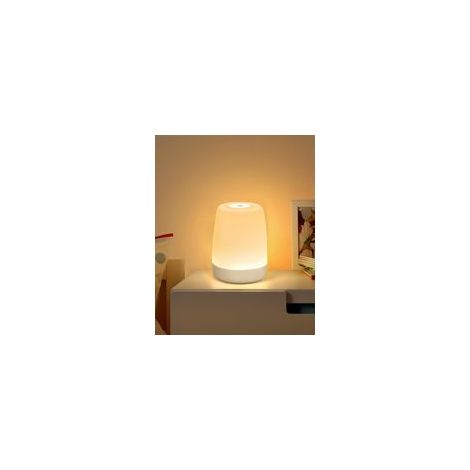 13x10cm Veilleuse Enfant Pour Chambre Salon, LED Lampe de Chevet Tactile Dimmable avec Mode Chaud et RVB Couleurs Changement, USB Rechargeable Lampe Veilleuse Adulte avec Minuteur
