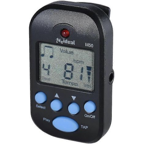 Métronome numérique professionnel à pince avec écran LCD, léger et facile à utiliser. (1/5)
