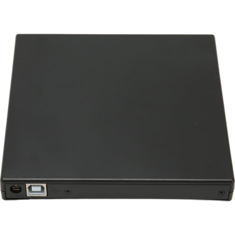 Lecteur DVD Externe Ultra Mince Portable, Haute Vitesse, Noir, pour PC et Ordinateurs Portables