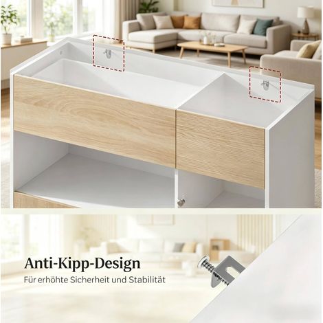 Großzügiger Flur Schrank,Kommode Schrank, Aufbewahrungsschrank,Küche Sideboard (1/5)