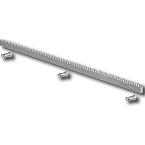Faac – Crémaillère galvanisée 30x12 mm – Fixations mécaniques incluses – Pour chantiers humides – Module 4