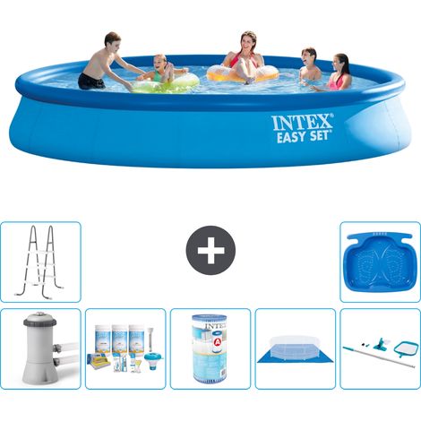 Intex Piscine Easy Set Ronde - 457x84 cm - 8-pièces S31193 (1/5)