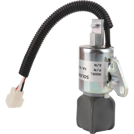 Interrupteur de Solénoïde d'Arrêt 12V pour Moteur Kubota - Commande de Coupure SA-5176-12