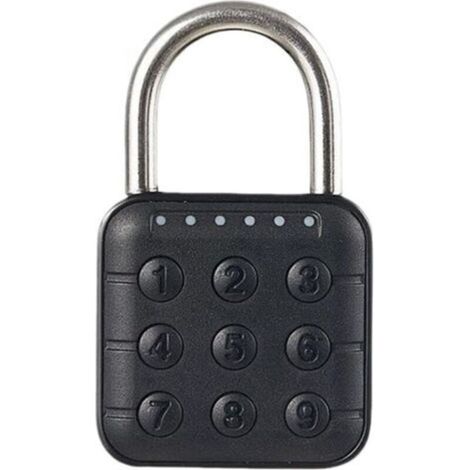 Serrure à combinaison réinitialisable extérieure avec serrure numérique, serrure à code à 6 chiffres pour bagages, bureau, casier et voiture express (1/4)