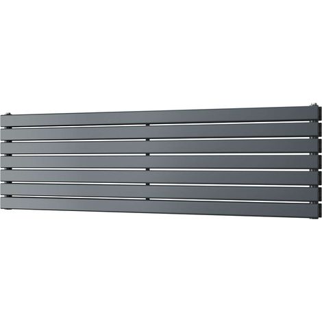 Typhoon Axis - Anthracite Horizontal Radiator H476mm x W1600mm Double Panel