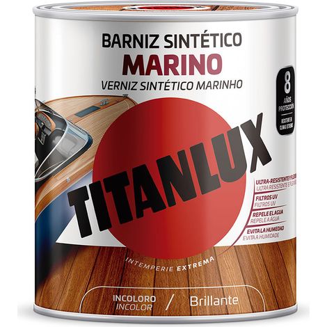BARNIZ SINTÉTICO MARINO BRILLANTE INCOLORO 4L TITANLUX M13100004
