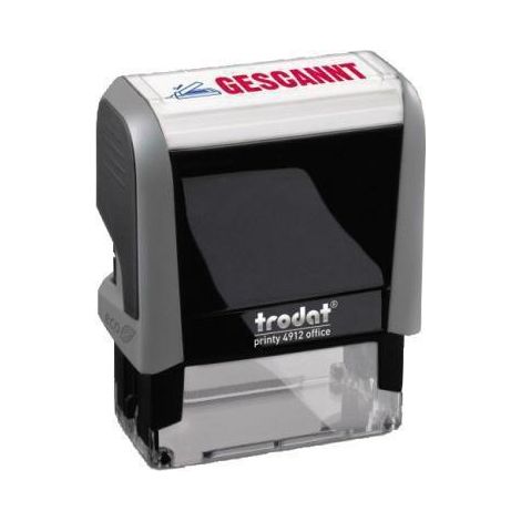 trodat Textstempel Printy 4912 128725 GESCANNT 47x18mm blau/rot (1/2)
