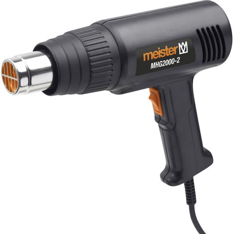 Meister Heißluftgebläse 2000 W, MHG2000-2 - Betriebstemperatur 350-550°C - Luftmenge 300-500 l/min (1/3)