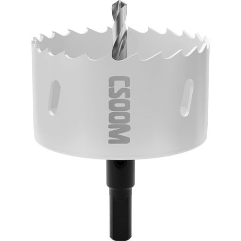 Scie cloche M42 BiMetal 75 mm, blanche, pour outils de perçage dans le bois, le plastique, les plaques de plâtre et la tôle (1/5)