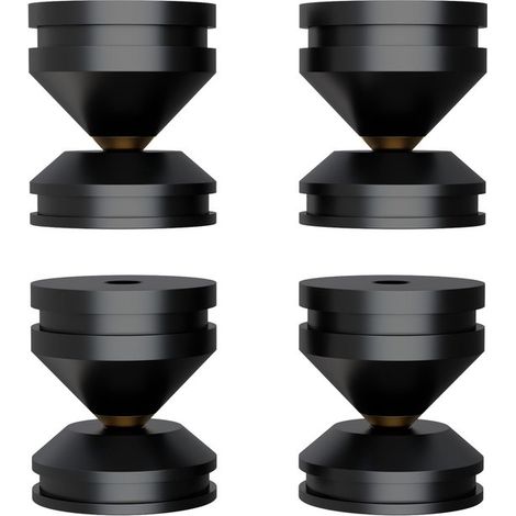 Pointes d'isolation pour enceintes HiFi, patins en aluminium amortisseurs de chocs pour enceintes (1/5)