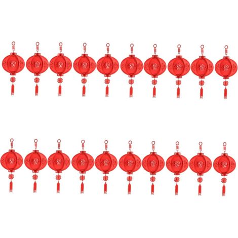 20pièces Lanternes Décoratives Chinoises Feutre De Décoration Traditionnelle pour an Ambiance Festive Et Colorée pour Mur Porte Et Fenêtre (1/5)