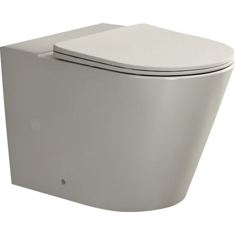 Cuvette PACO pour WC combiné, sans rebord, 61x38cm, P-Trap/S-Trap, ivoire