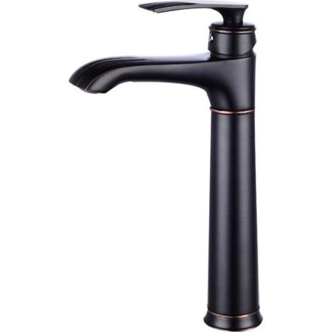 Mitigeur de salle de bain - laiton - surélevé - monocommande (1/5)