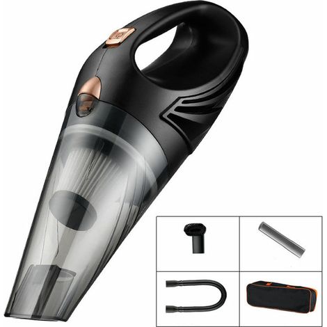 Leistungsstarker Autostaubsauger – Mini-Handstaubsauger 120 W, 12 V, mit 3 Zubehörteilen und Tragetasche, Autoteile –