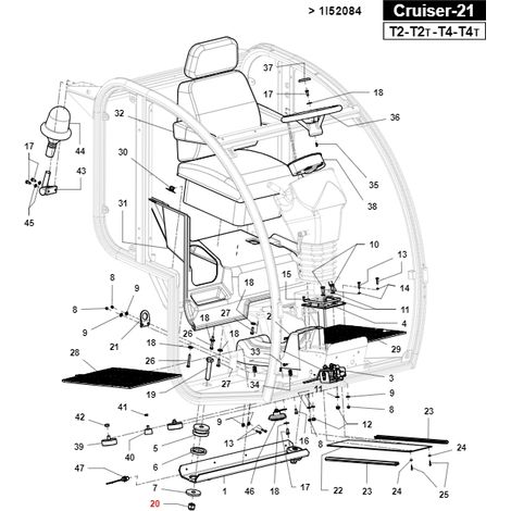 Tuerca M20 autoblocante UNI7473 TURBOZ ORIGINAL GIANNI FERRARI 00.26.04.0120