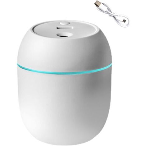 1 Pcs Humidificateurs pour chambre à coucher, 2 modes de fonctionnement, humidificateur pour bébé, petit humidificateur d'air silencieux avec effets de lumière, humidificateurs rechargeables, (1/5)