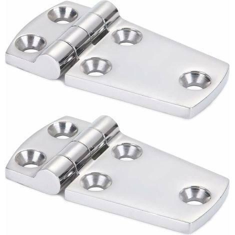 Support de matériel Porte Charnière Acier À toute épreuve Charnière de bateau en acier Cabinet Plateforme Charnière en acier inoxydable Marin Garage SUS316 2pcs 38 mm x 71 mm (1/5)
